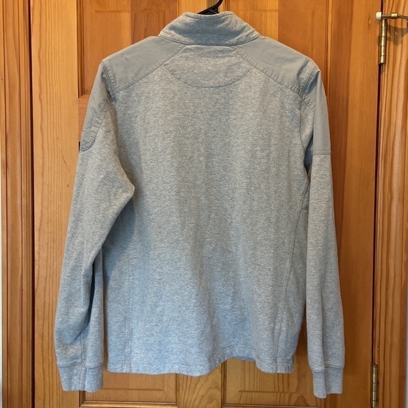 Tommy Hilfiger Women's Grey Zip Up Crewneck Sweatshirt with Zippered Pockets - Picture 3 of 7
